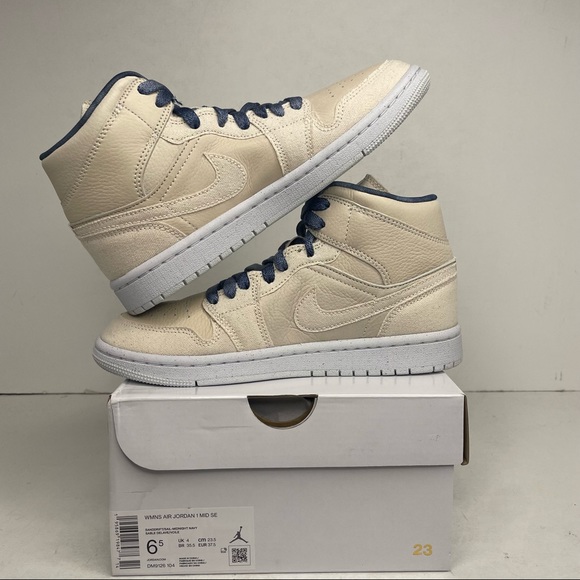 Nike Air Jordan 1 Retro Mid SE WMNS “Sanddrift” NEW 2022 - Picture 3 of 4